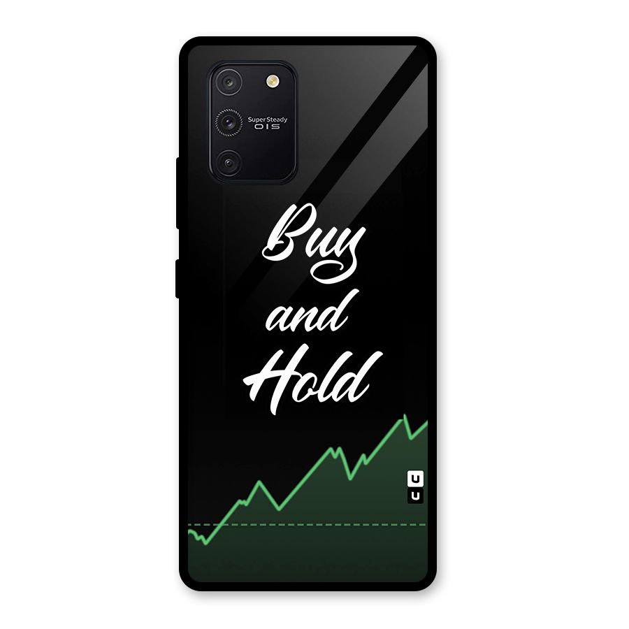 Investors Quote Buy and Hold Glass Back Case for Galaxy S10 Lite
