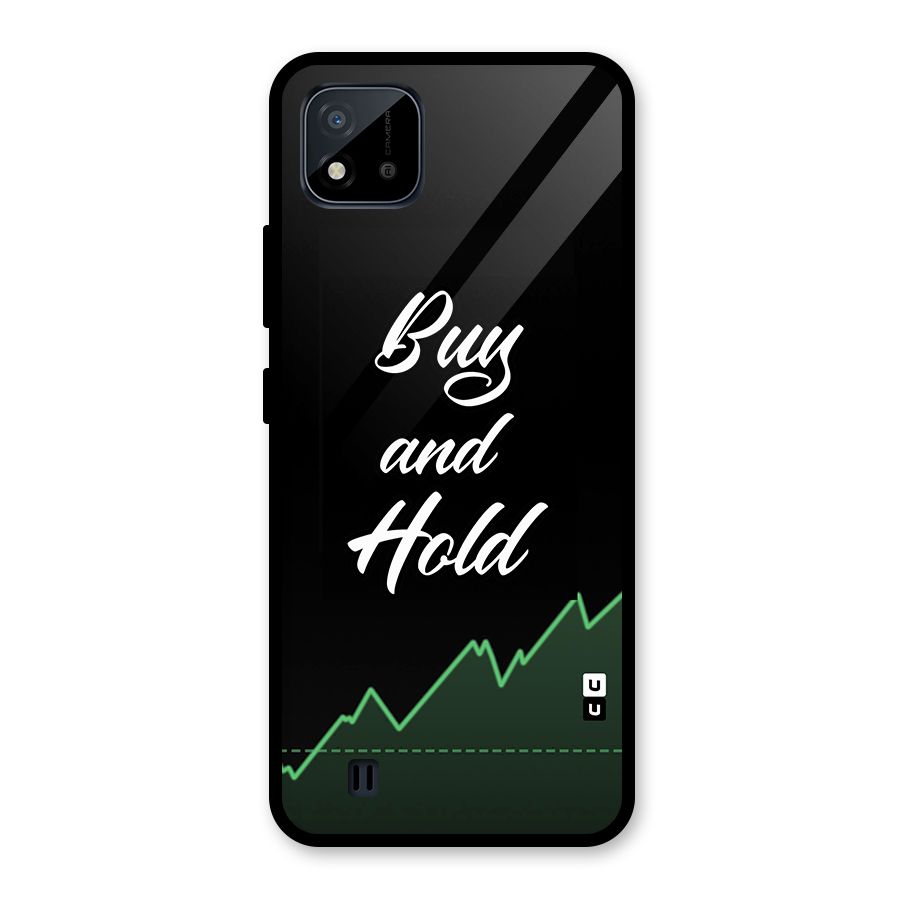 Investors Quote Buy and Hold Glass Back Case for Realme C11 2021