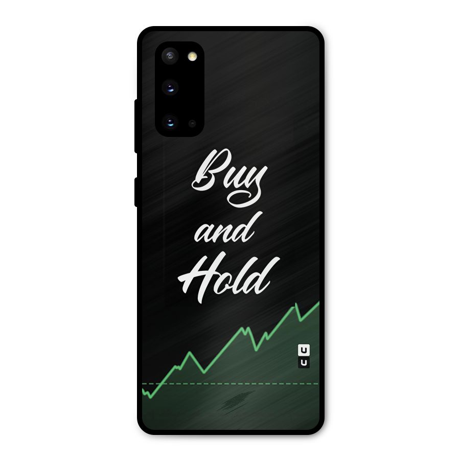 Investors Quote Buy and Hold Metal Back Case for Galaxy S20