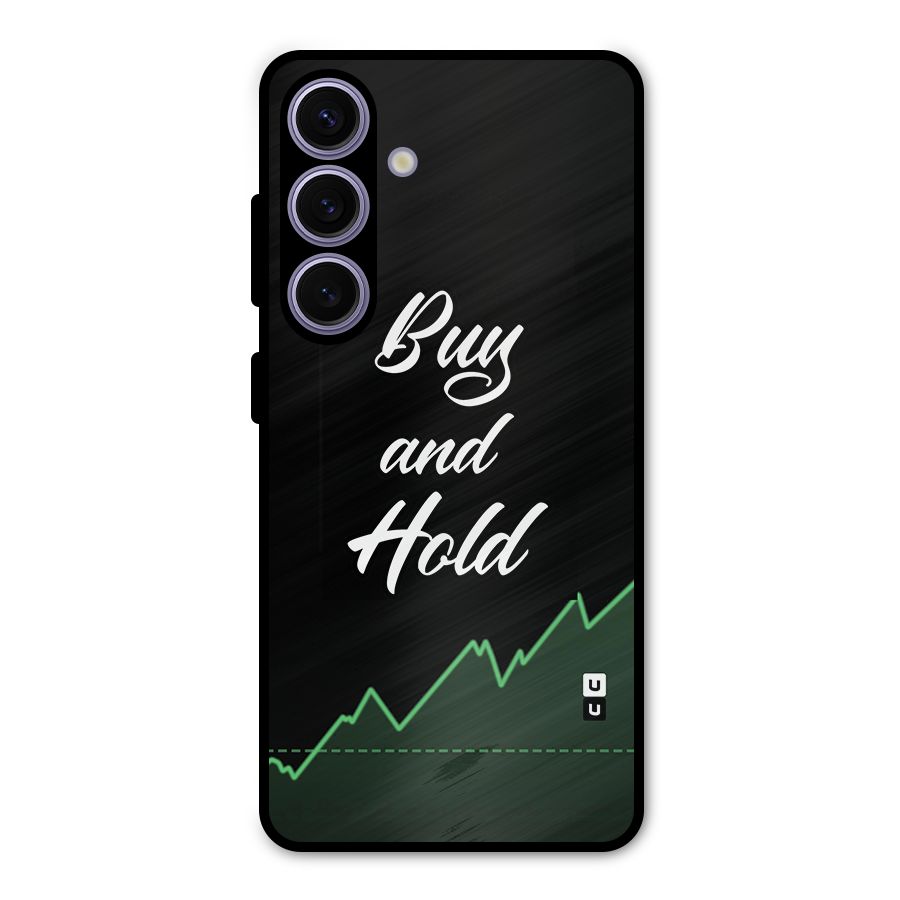 Investors Quote Buy and Hold Metal Back Case for Galaxy S24