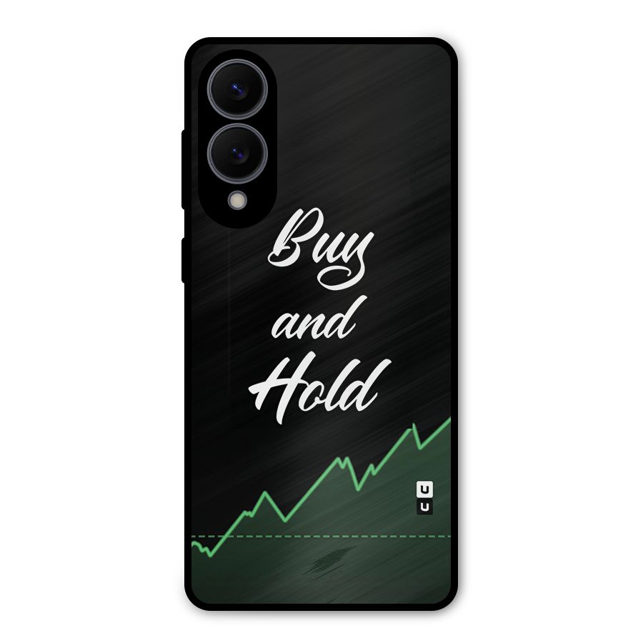 Investors Quote Buy and Hold Metal Back Case for Galaxy S25 Edge