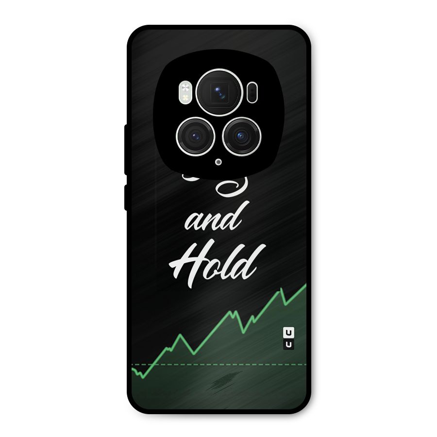 Investors Quote Buy and Hold Metal Back Case for Honor Magic6 Pro