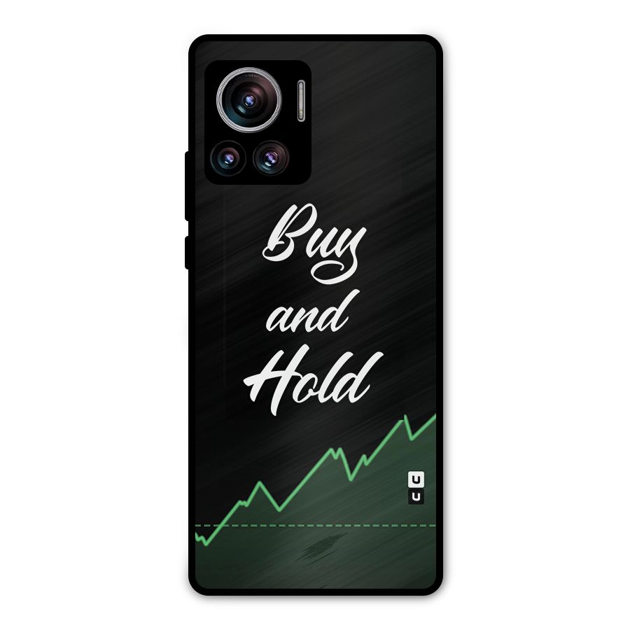 Investors Quote Buy and Hold Metal Back Case for Motorola Edge 30 Ultra