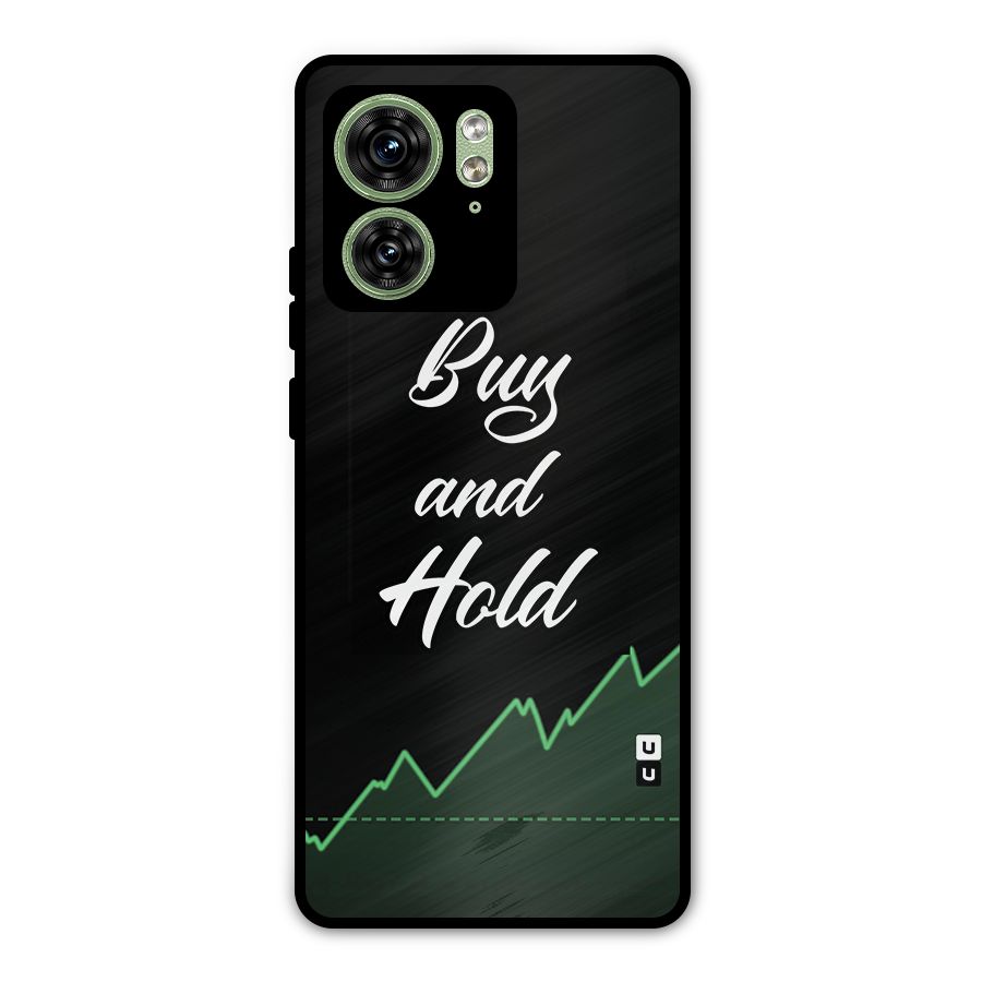 Investors Quote Buy and Hold Metal Back Case for Motorola Edge 40 5G
