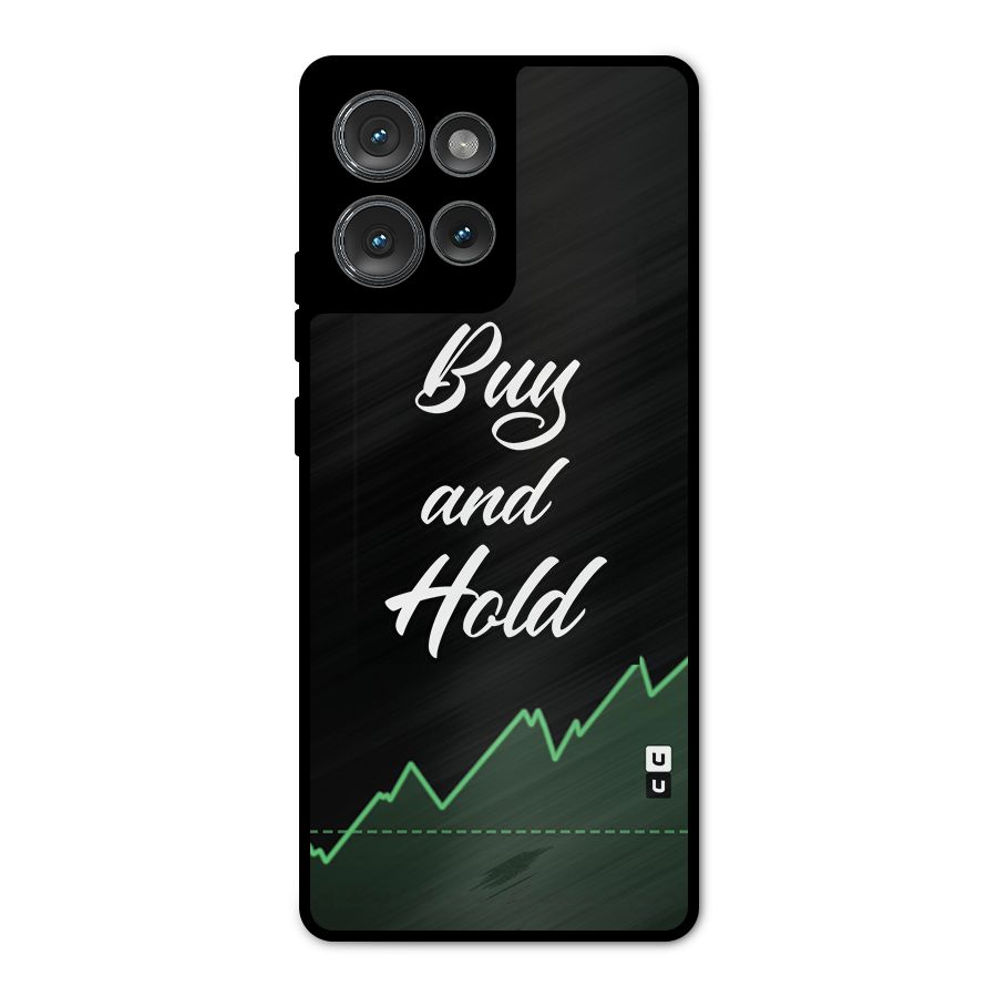 Investors Quote Buy and Hold Metal Back Case for Motorola Edge 50