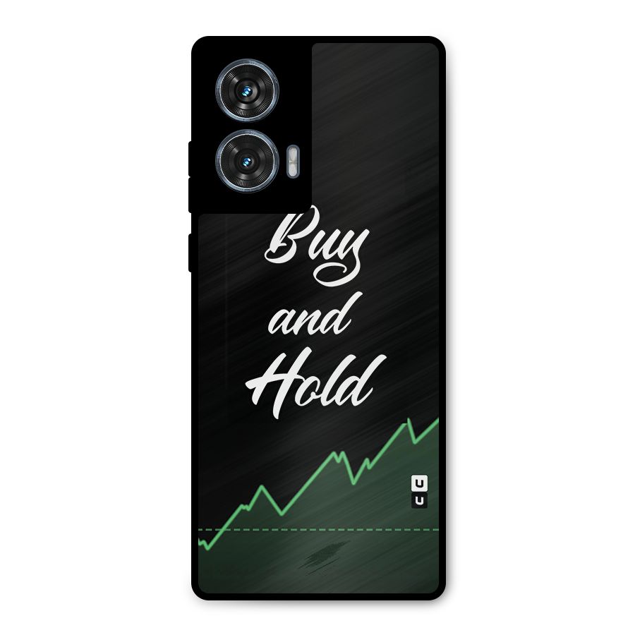 Investors Quote Buy and Hold Metal Back Case for Motorola Edge 50 Fusion