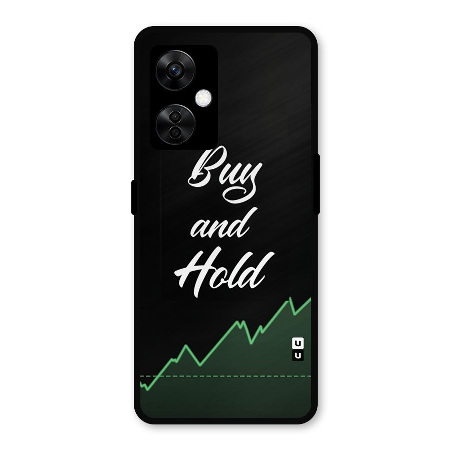 Investors Quote Buy and Hold Metal Back Case for OnePlus Nord CE 3 Lite