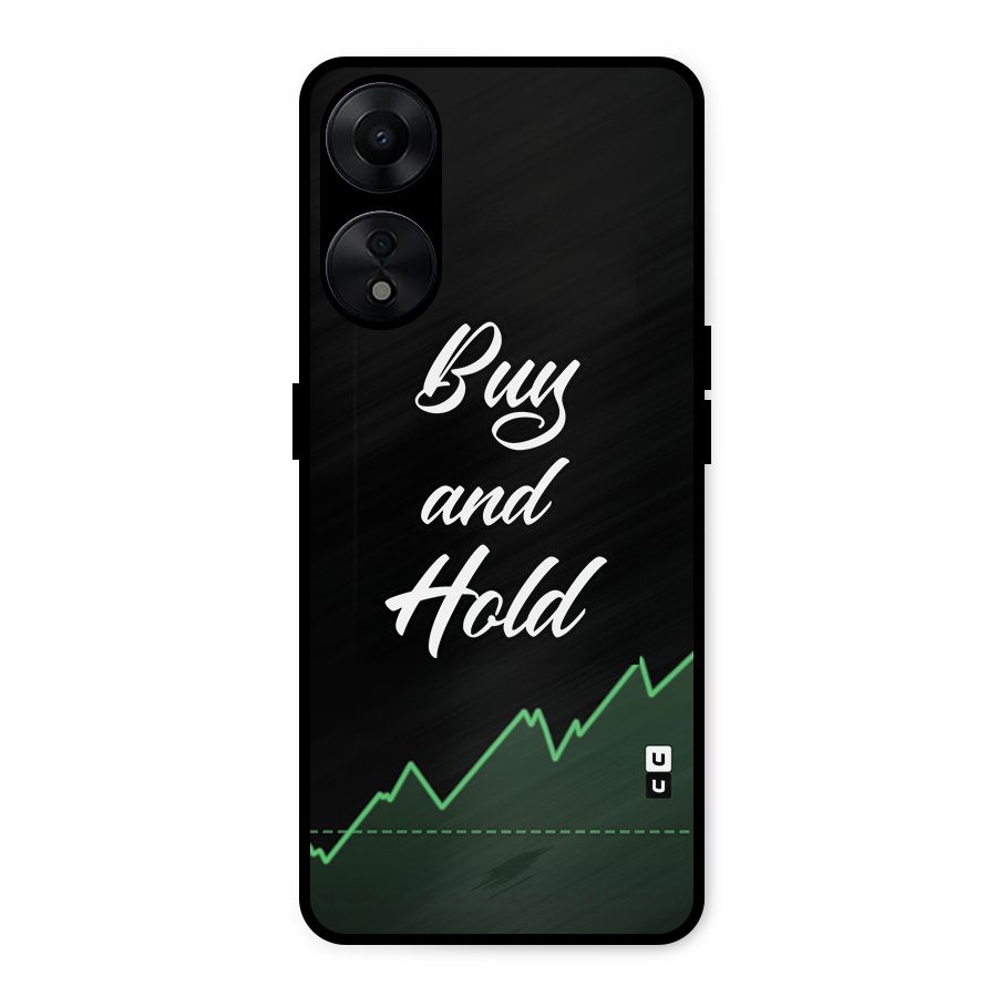Investors Quote Buy and Hold Metal Back Case for Oppo A78 5G