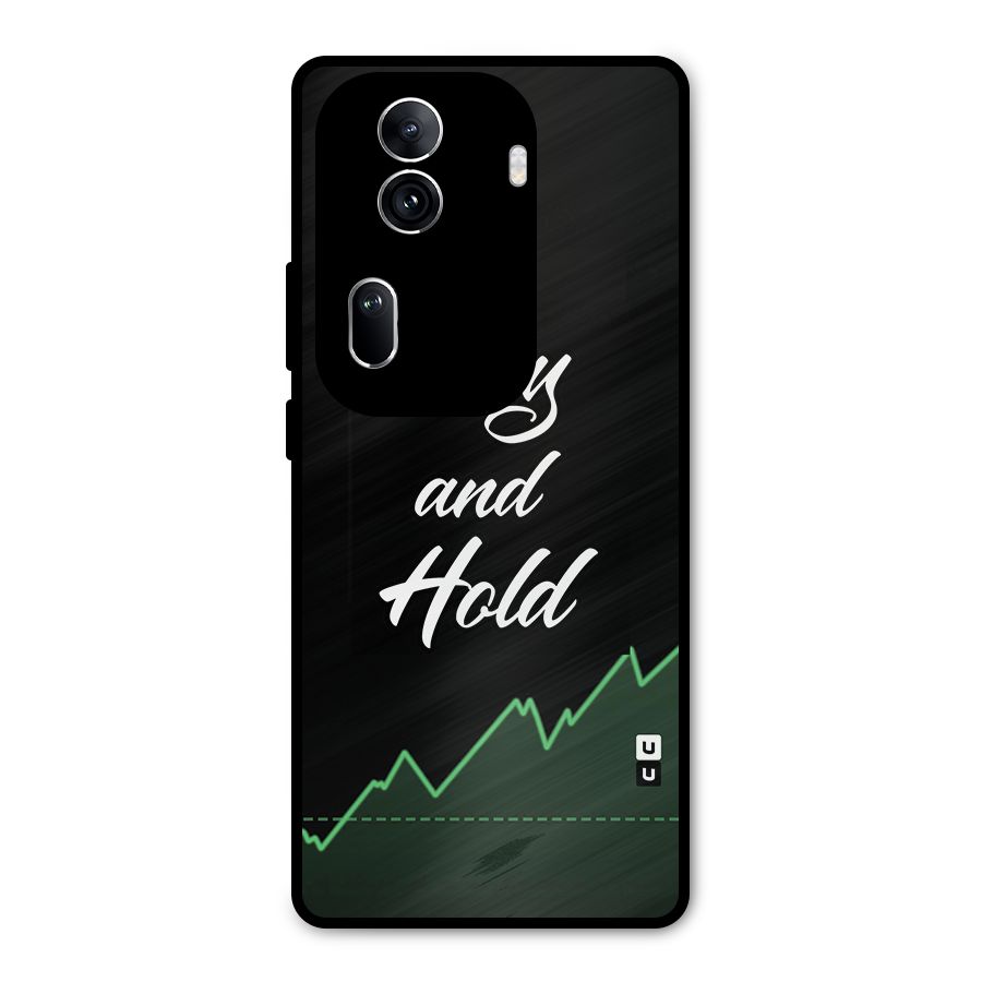 Investors Quote Buy and Hold Metal Back Case for Oppo Reno11 Pro 5G