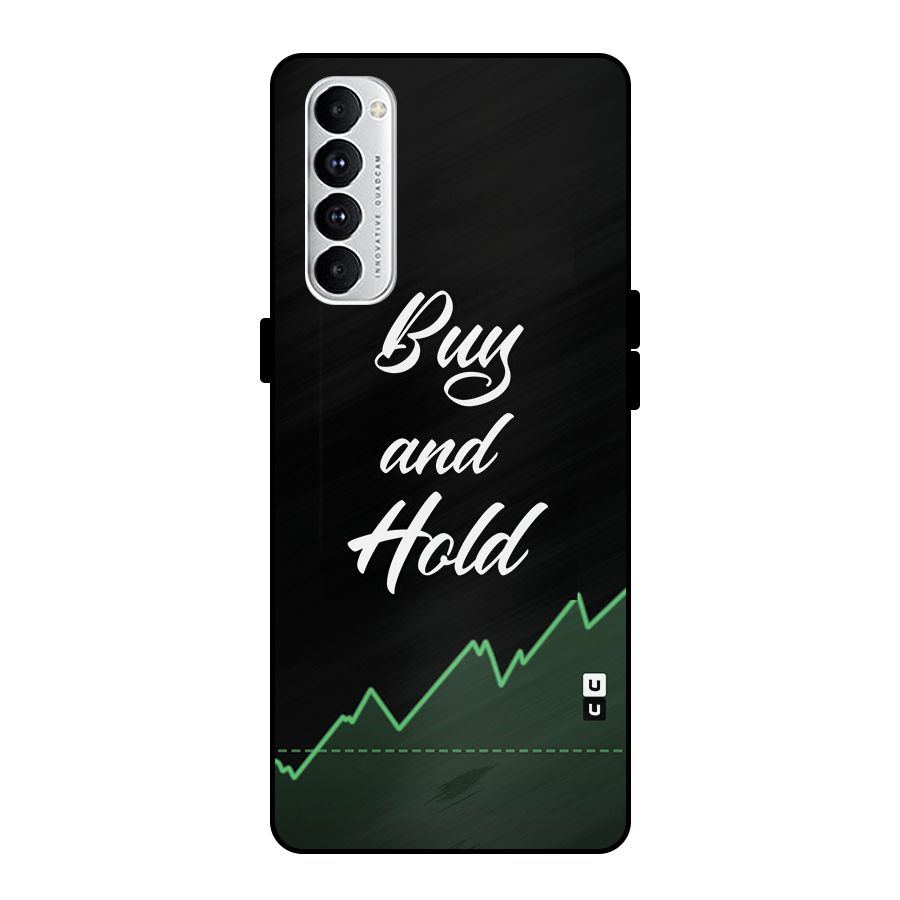 Investors Quote Buy and Hold Metal Back Case for Oppo Reno4 Pro