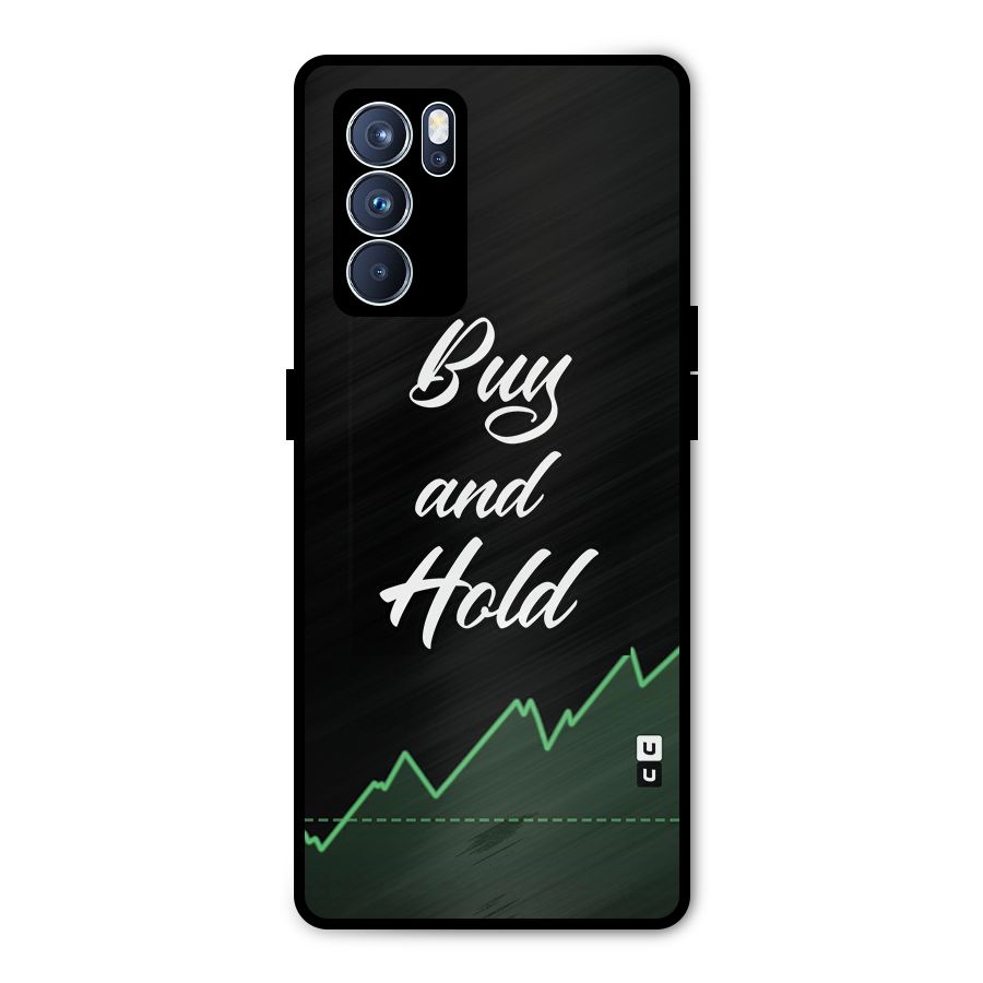 Investors Quote Buy and Hold Metal Back Case for Oppo Reno6 Pro 5G