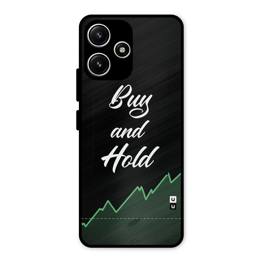 Investors Quote Buy and Hold Metal Back Case for Poco M6 Pro
