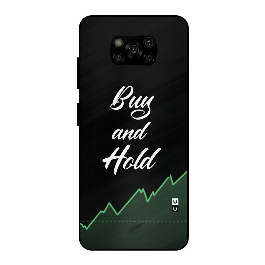 Investors Quote Buy and Hold Metal Back Case for Poco X3