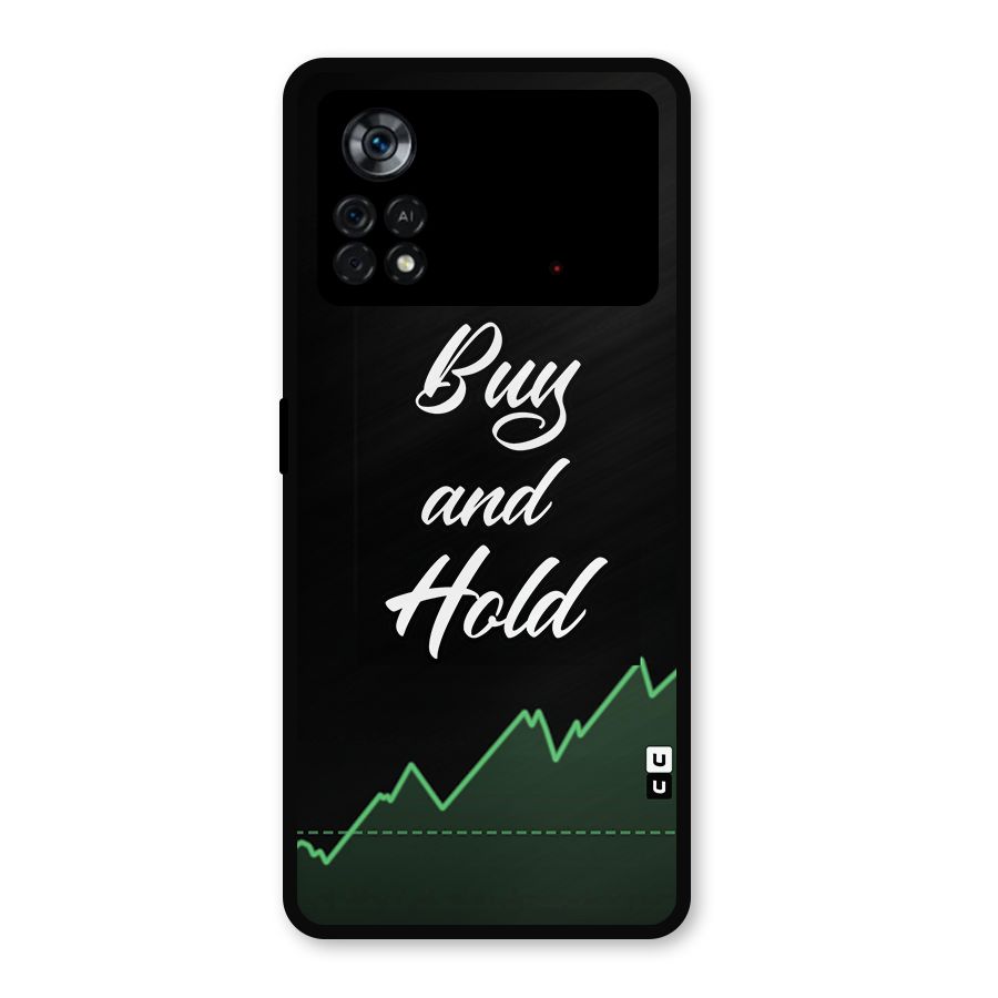 Investors Quote Buy and Hold Metal Back Case for Poco X4 Pro 5G