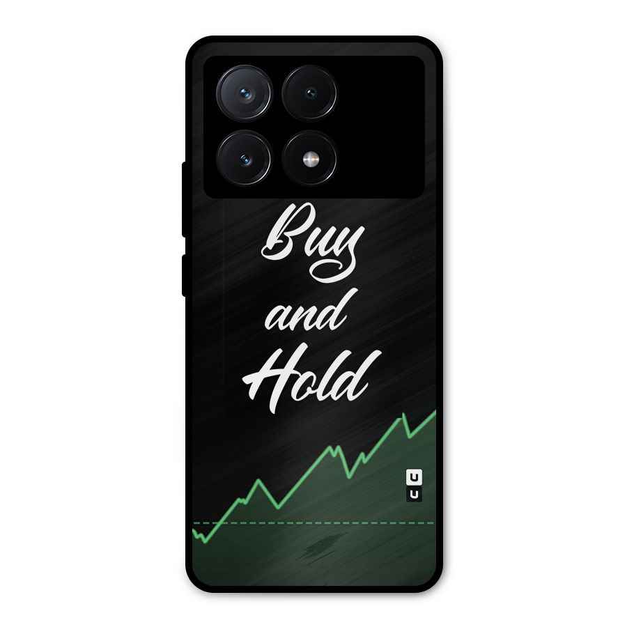 Investors Quote Buy and Hold Metal Back Case for Poco X6 Pro
