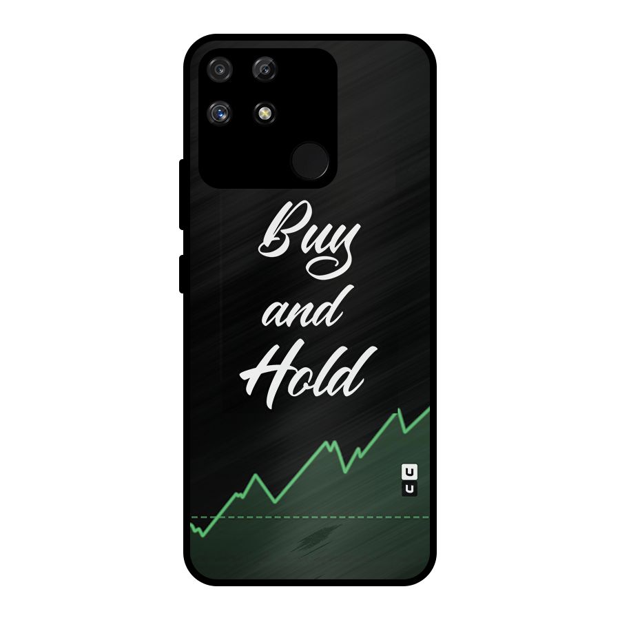 Investors Quote Buy and Hold Metal Back Case for Realme Narzo 50A