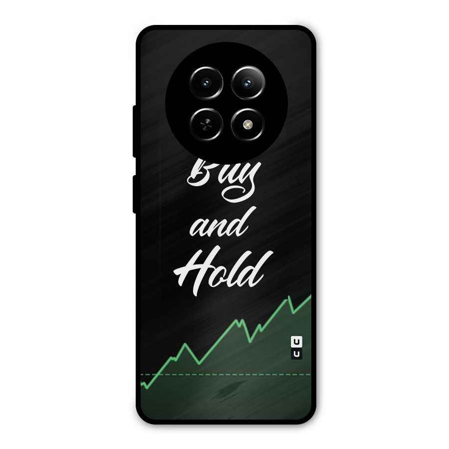 Investors Quote Buy and Hold Metal Back Case for Realme Narzo 70x 5G