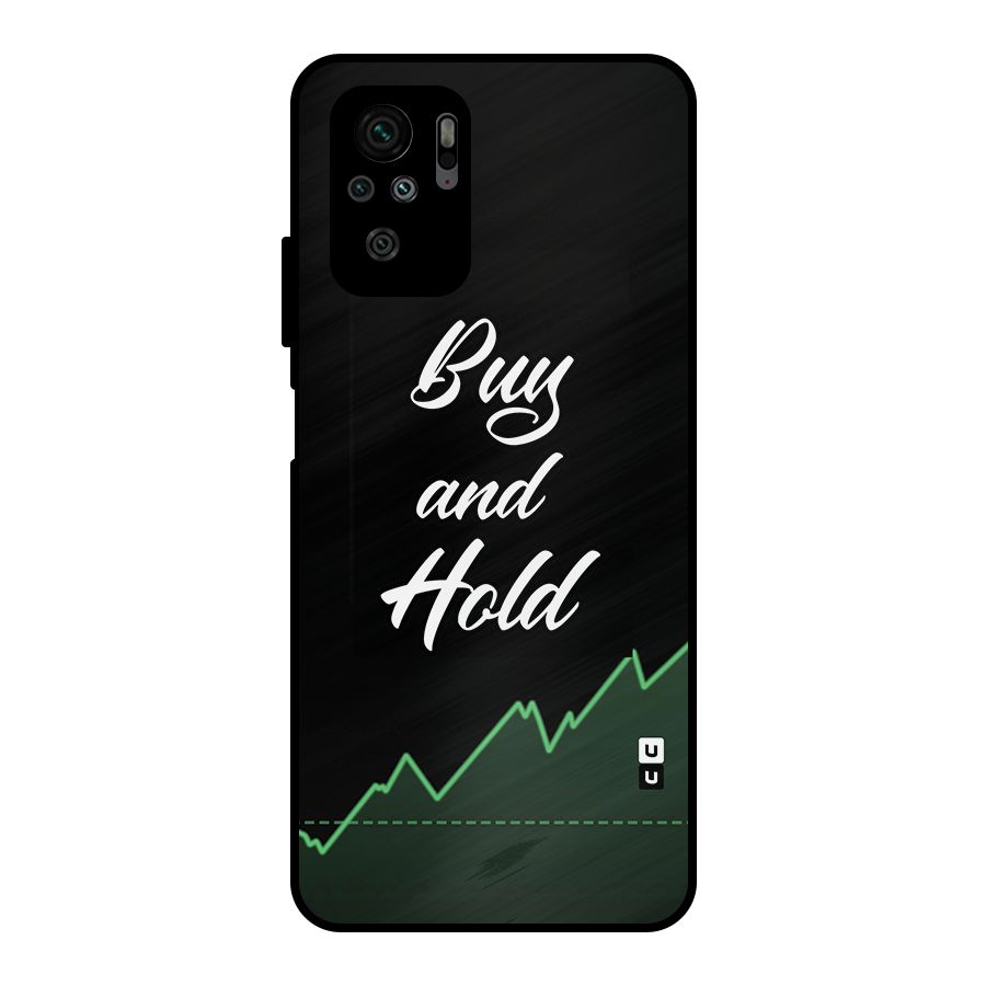 Investors Quote Buy and Hold Metal Back Case for Redmi Note 10S