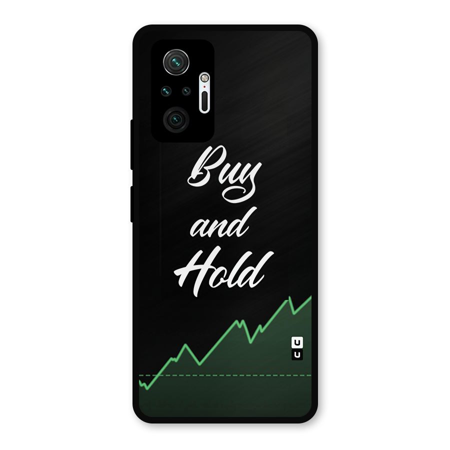 Investors Quote Buy and Hold Metal Back Case for Redmi Note 10 Pro Max
