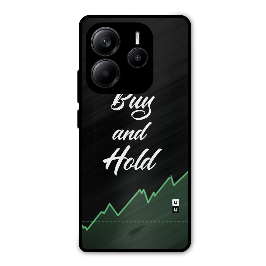 Investors Quote Buy and Hold Metal Back Case for Redmi Note 14 5G