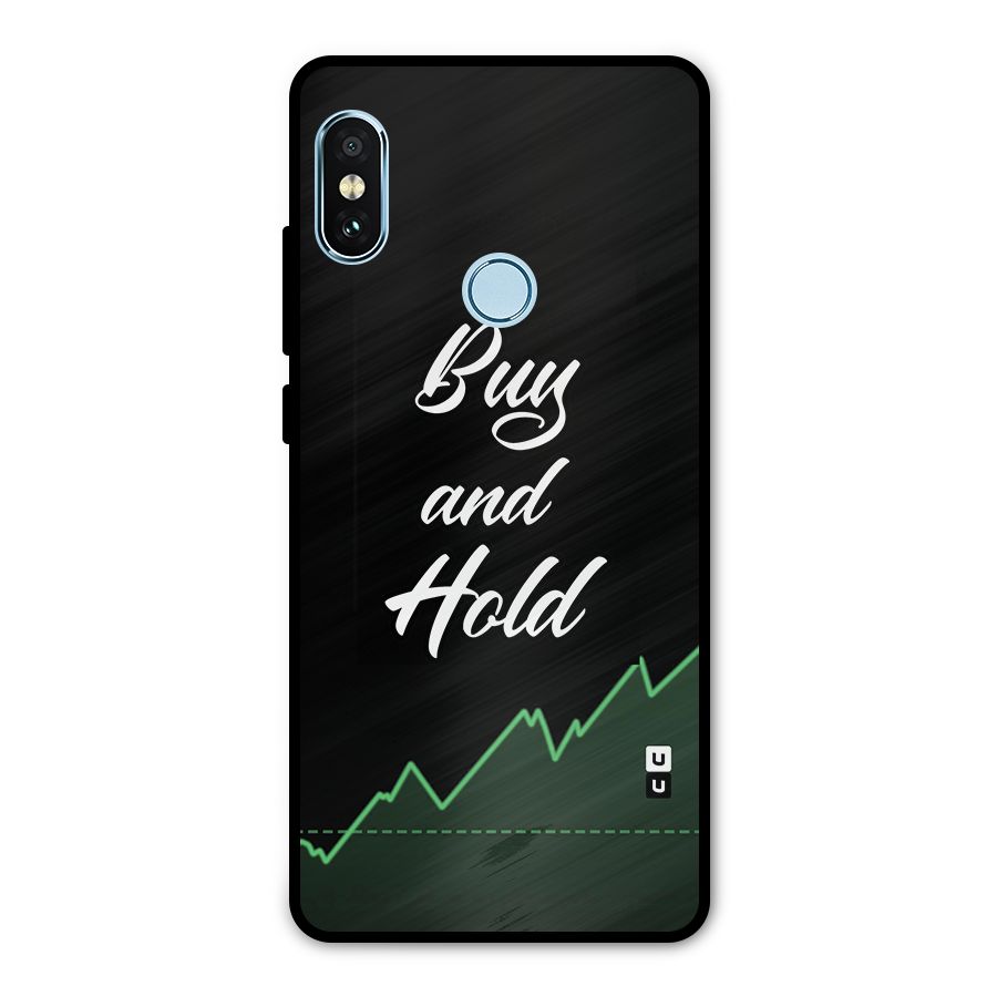 Investors Quote Buy and Hold Metal Back Case for Redmi Note 5 Pro
