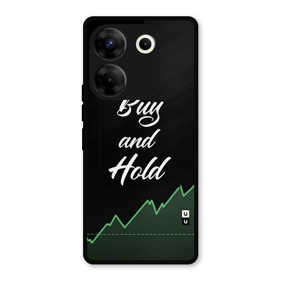 Investors Quote Buy and Hold Metal Back Case for Tecno Camon 20