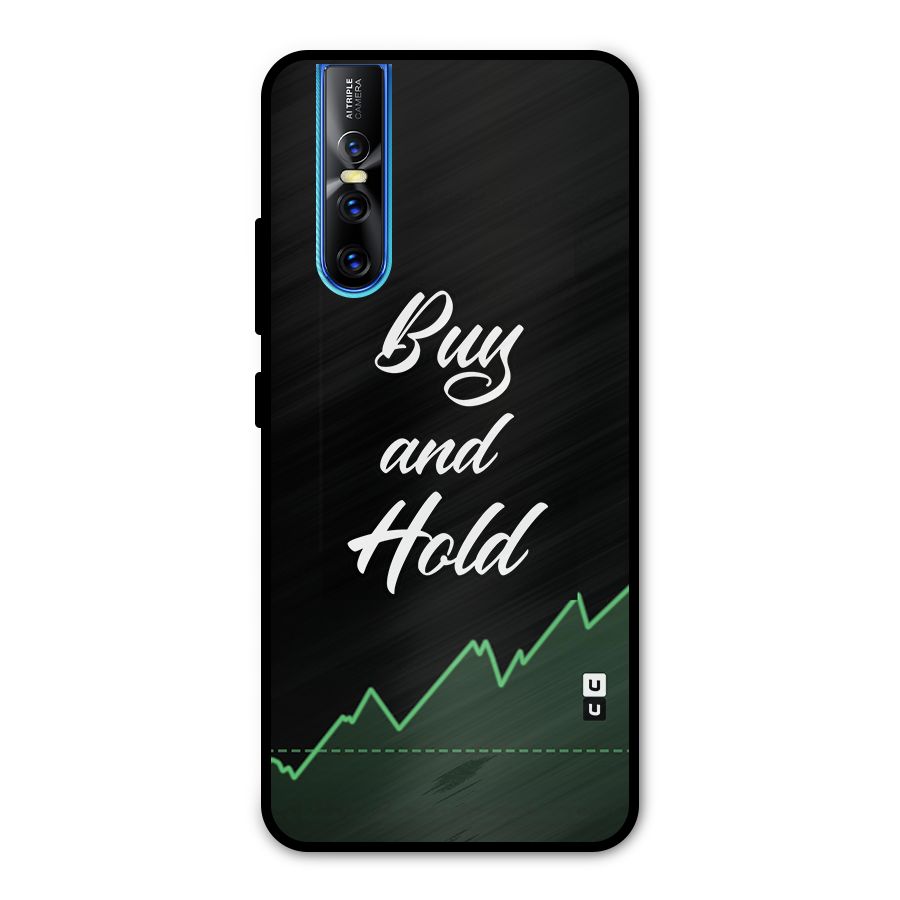 Investors Quote Buy and Hold Metal Back Case for Vivo V15 Pro