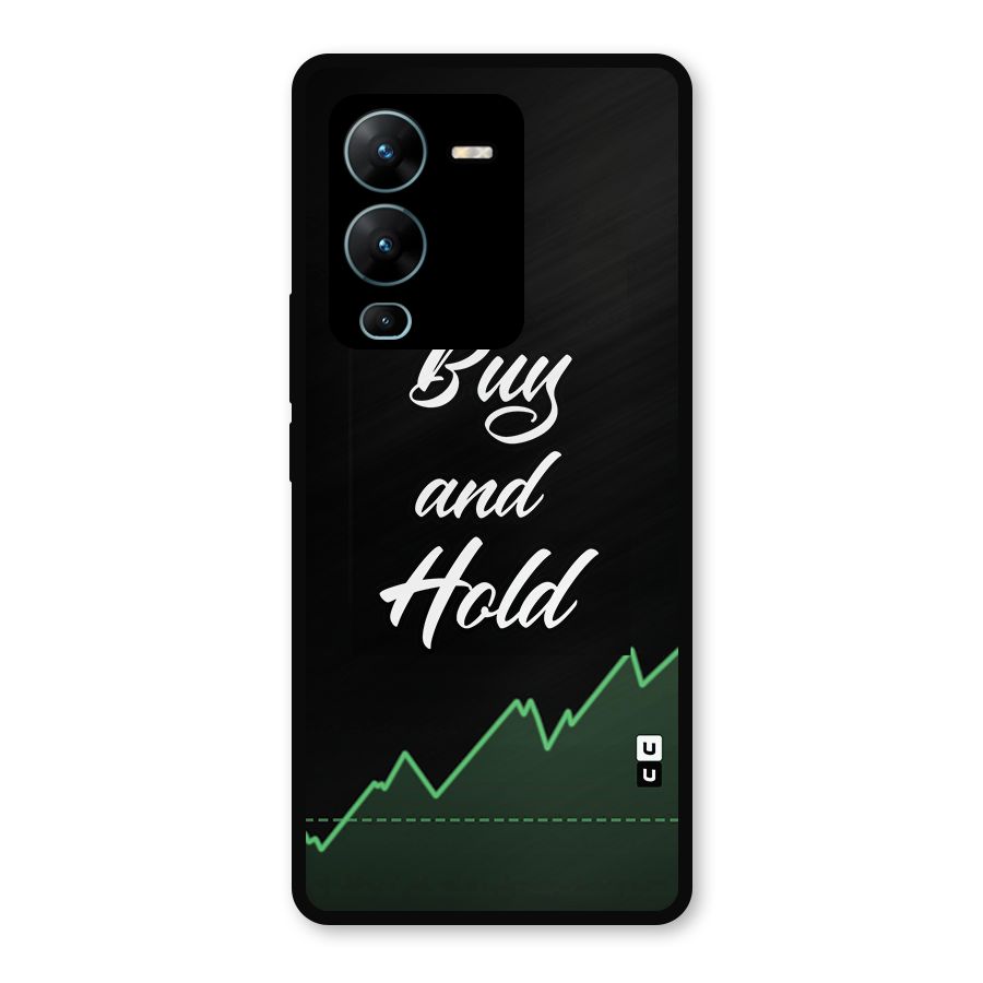 Investors Quote Buy and Hold Metal Back Case for Vivo V25 Pro
