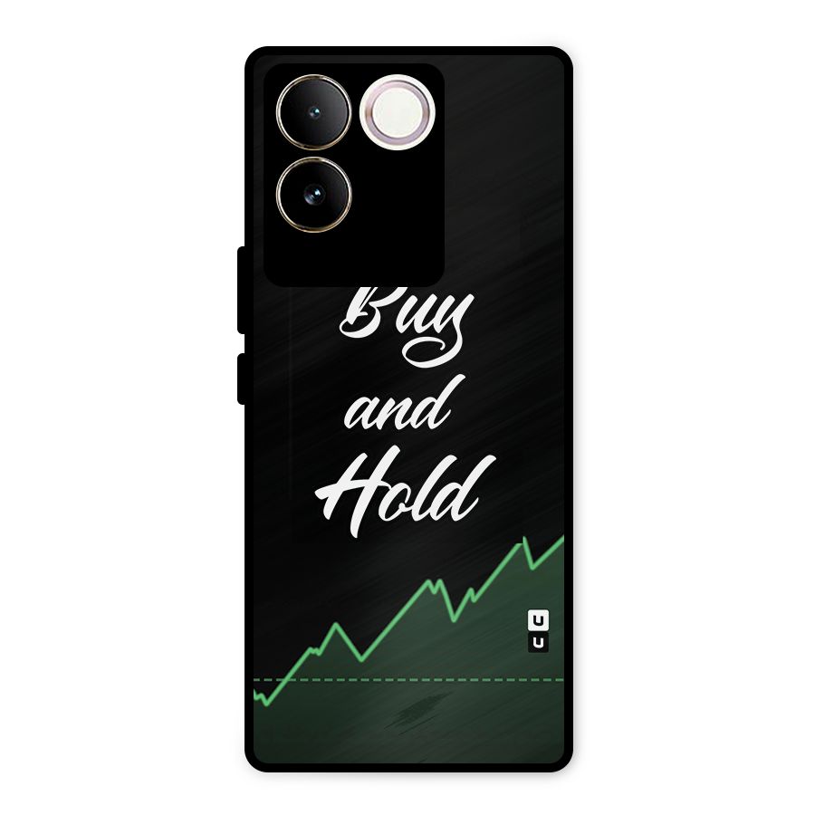 Investors Quote Buy and Hold Metal Back Case for iQOO Z7 Pro