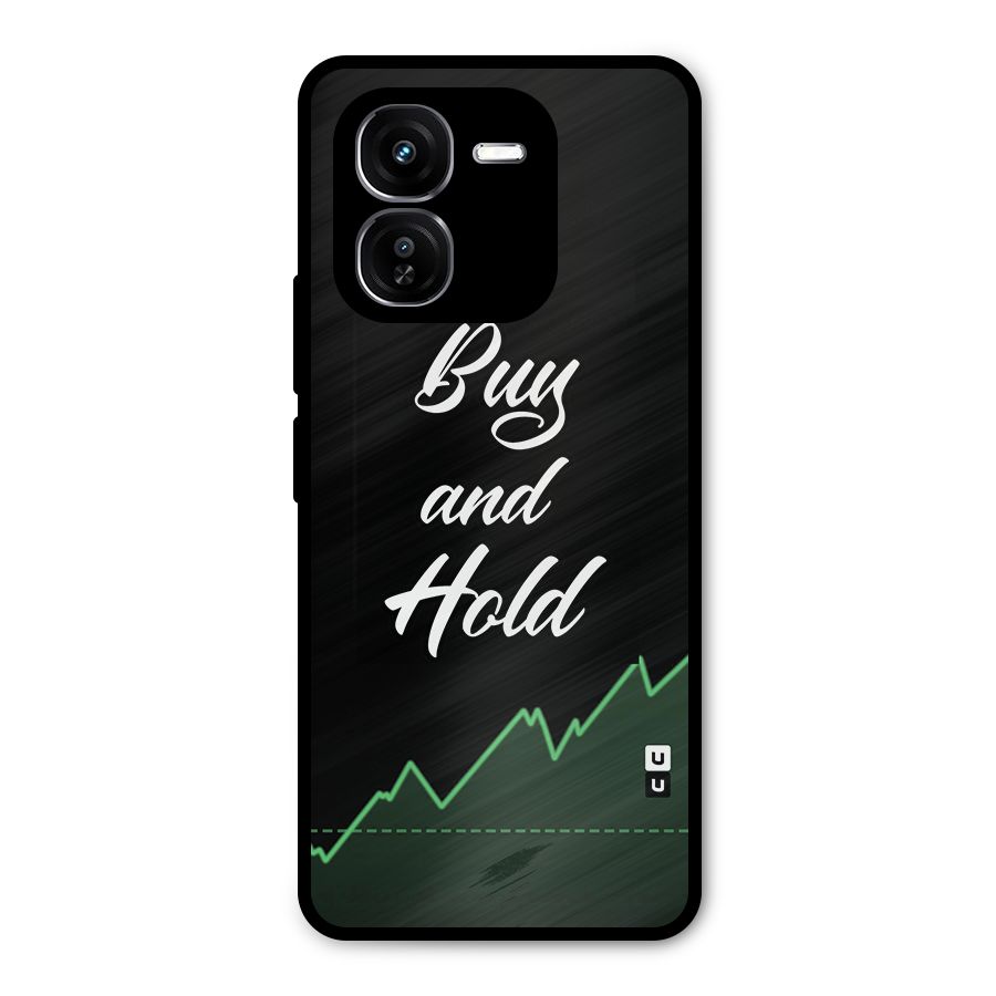 Investors Quote Buy and Hold Metal Back Case for iQOO Z9x