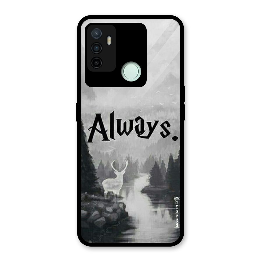 Invisible Deer Glass Back Case for Oppo A53