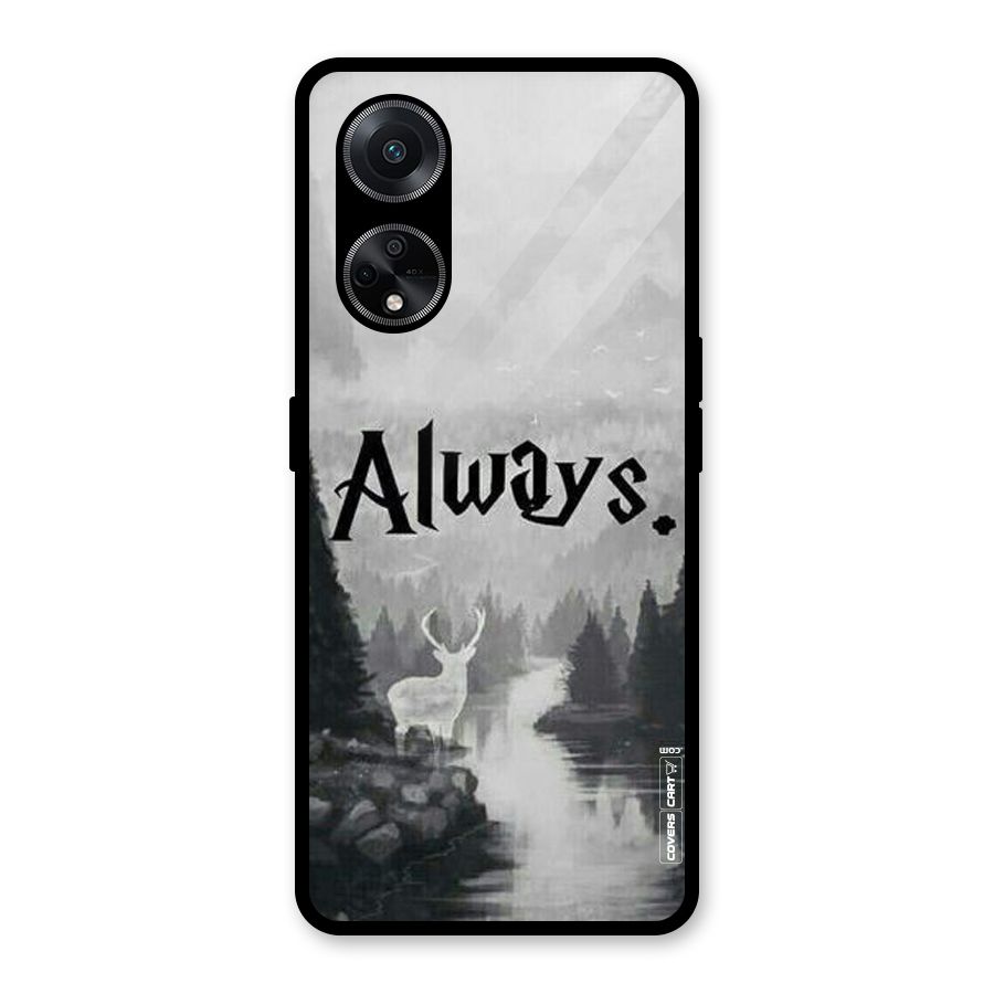 Invisible Deer Glass Back Case for Oppo F23