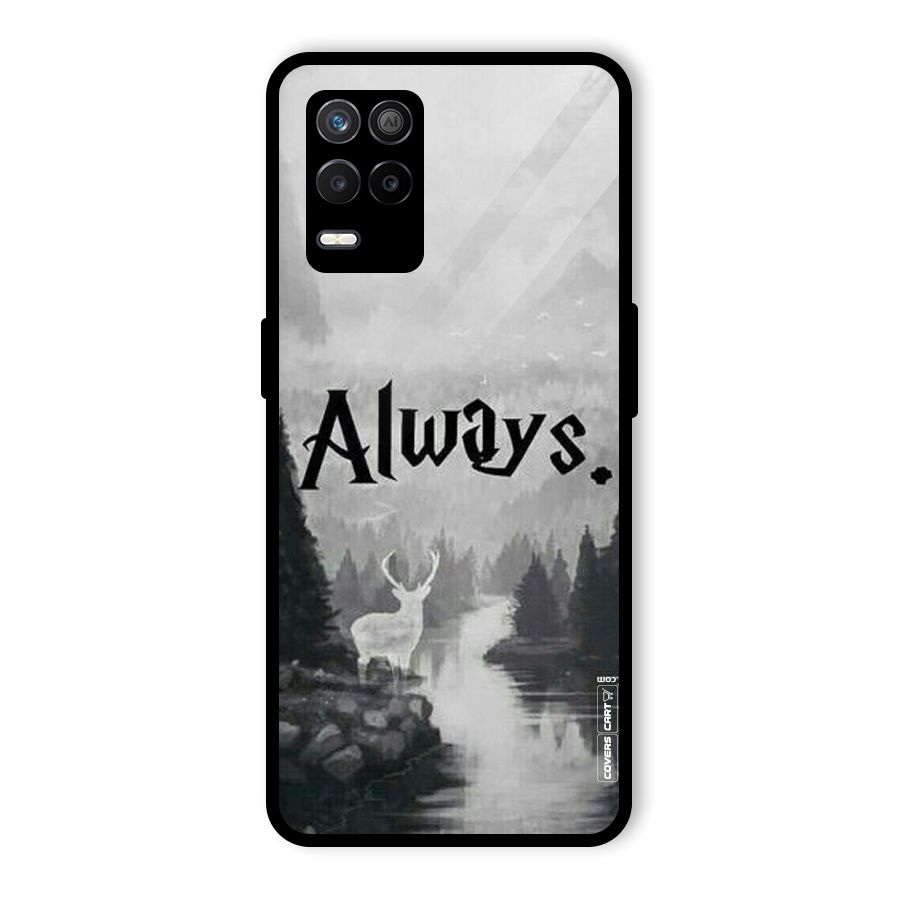 Invisible Deer Glass Back Case for Realme 8s 5G