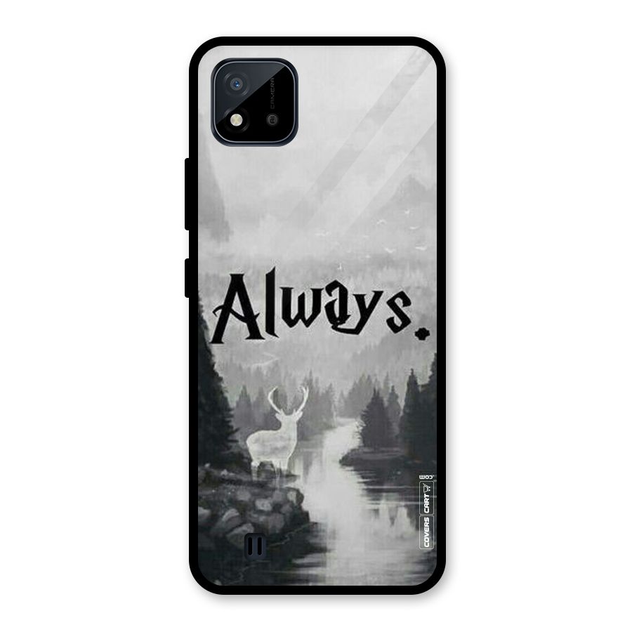 Invisible Deer Glass Back Case for Realme C11 2021