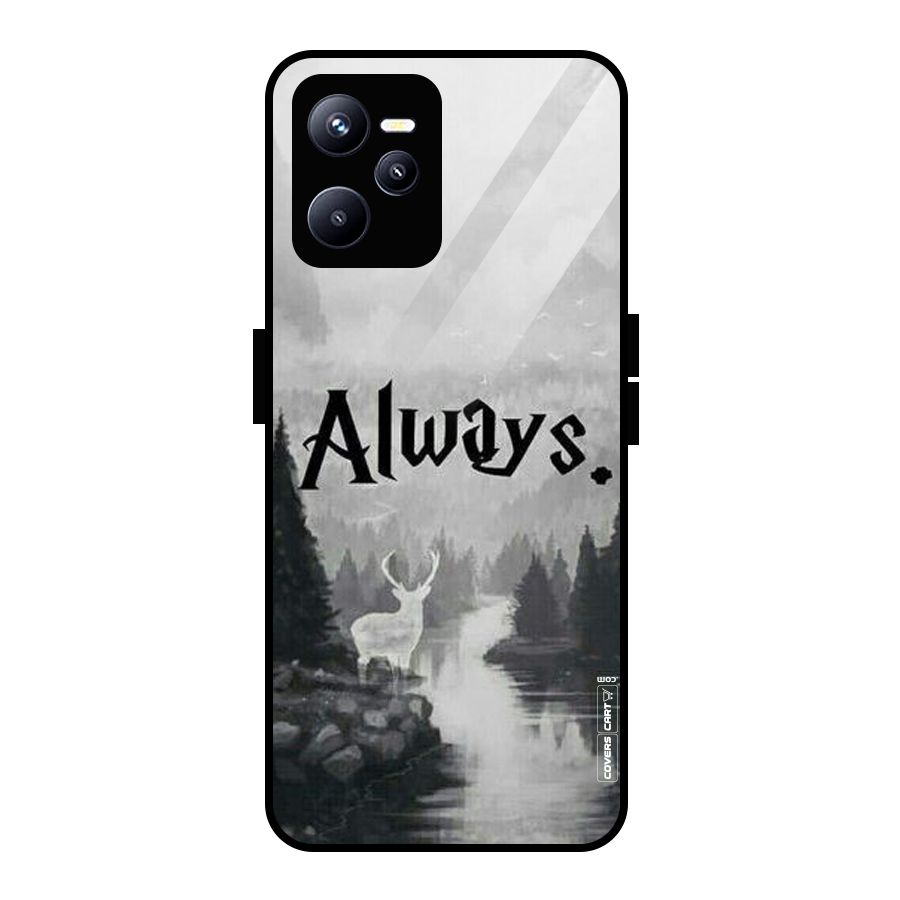 Invisible Deer Glass Back Case for Realme C35