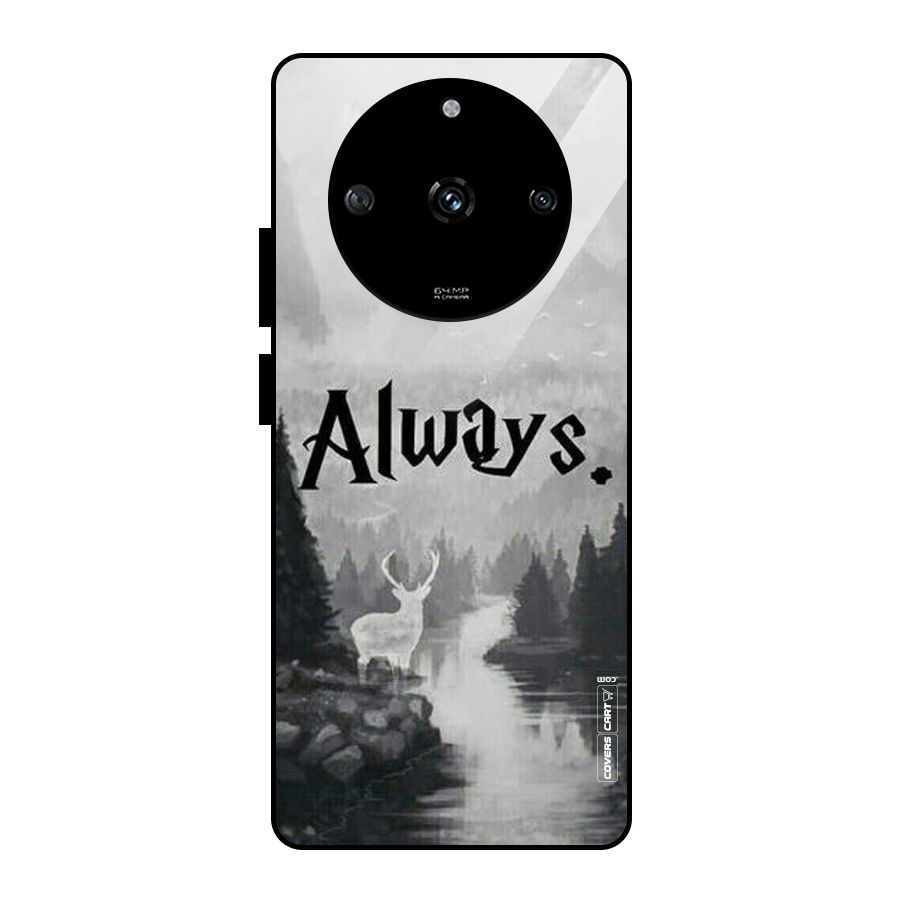 Invisible Deer Glass Back Case for Realme Narzo 60 5G