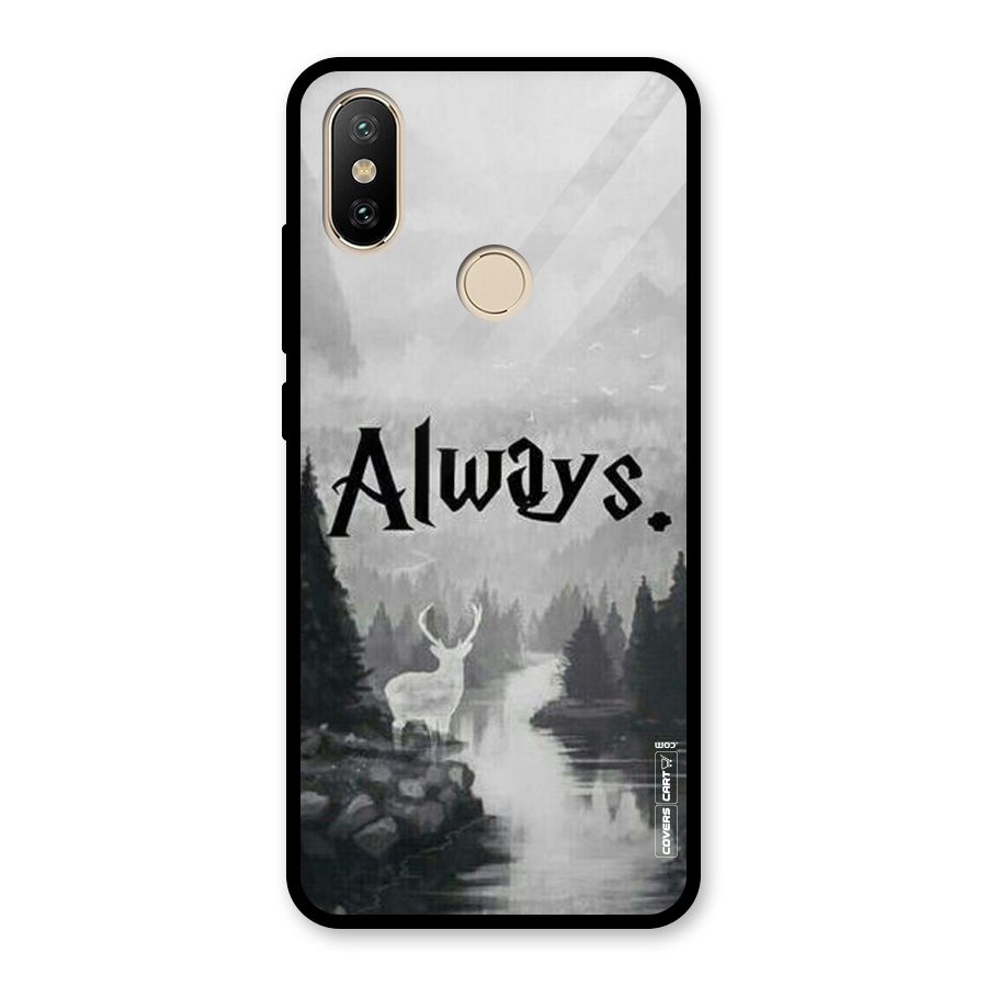 Invisible Deer Glass Back Case for Redmi A2