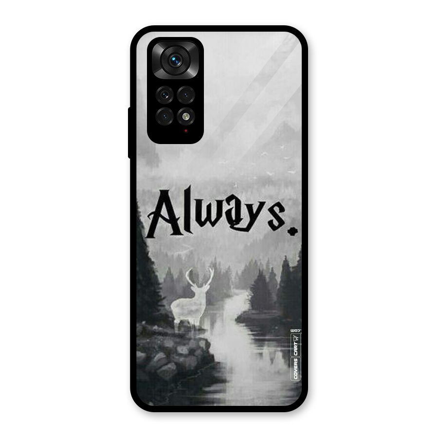 Invisible Deer Glass Back Case for Redmi Note 11S