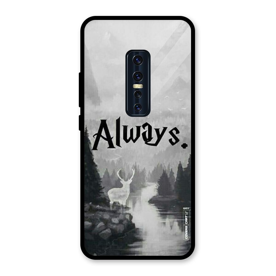 Invisible Deer Glass Back Case for Vivo V17 Pro