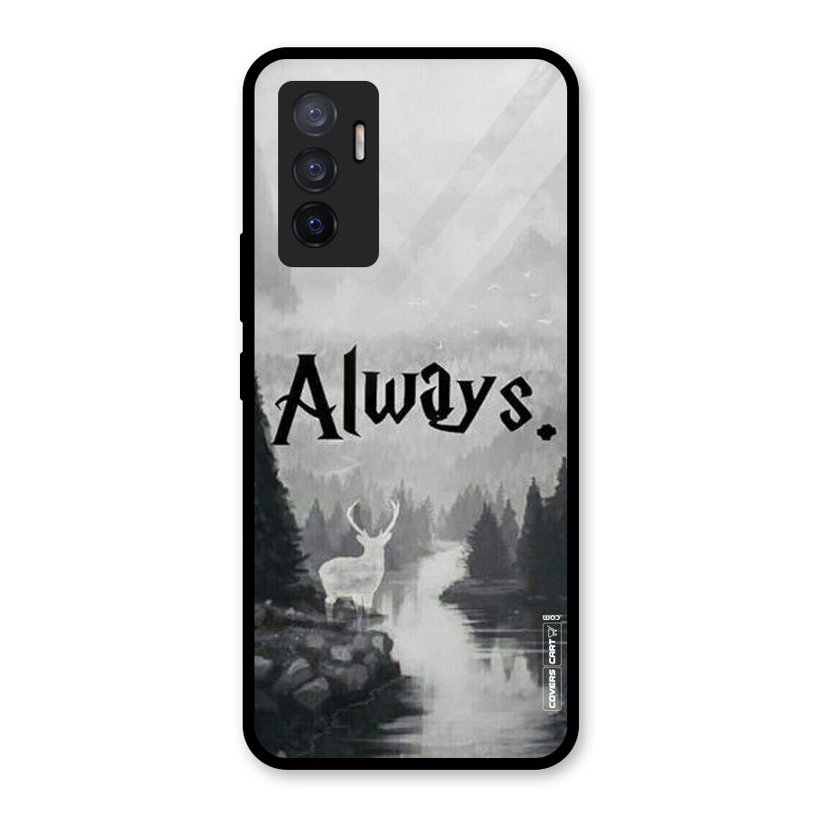 Invisible Deer Glass Back Case for Vivo V23e