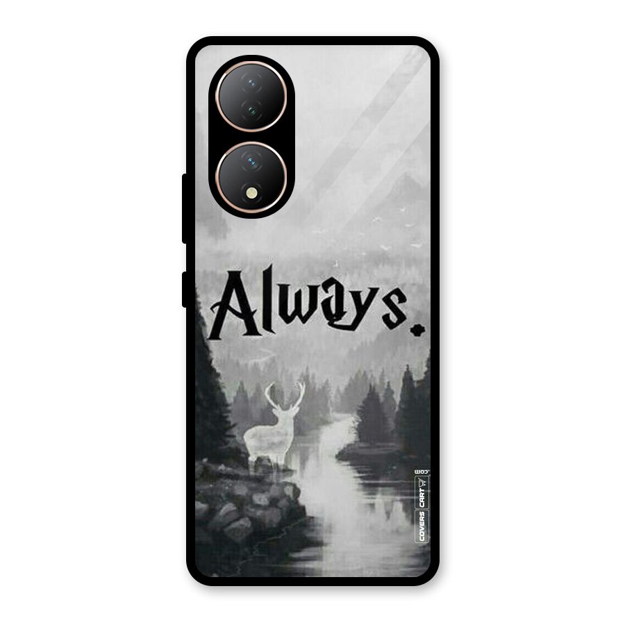 Invisible Deer Glass Back Case for Vivo Y100A