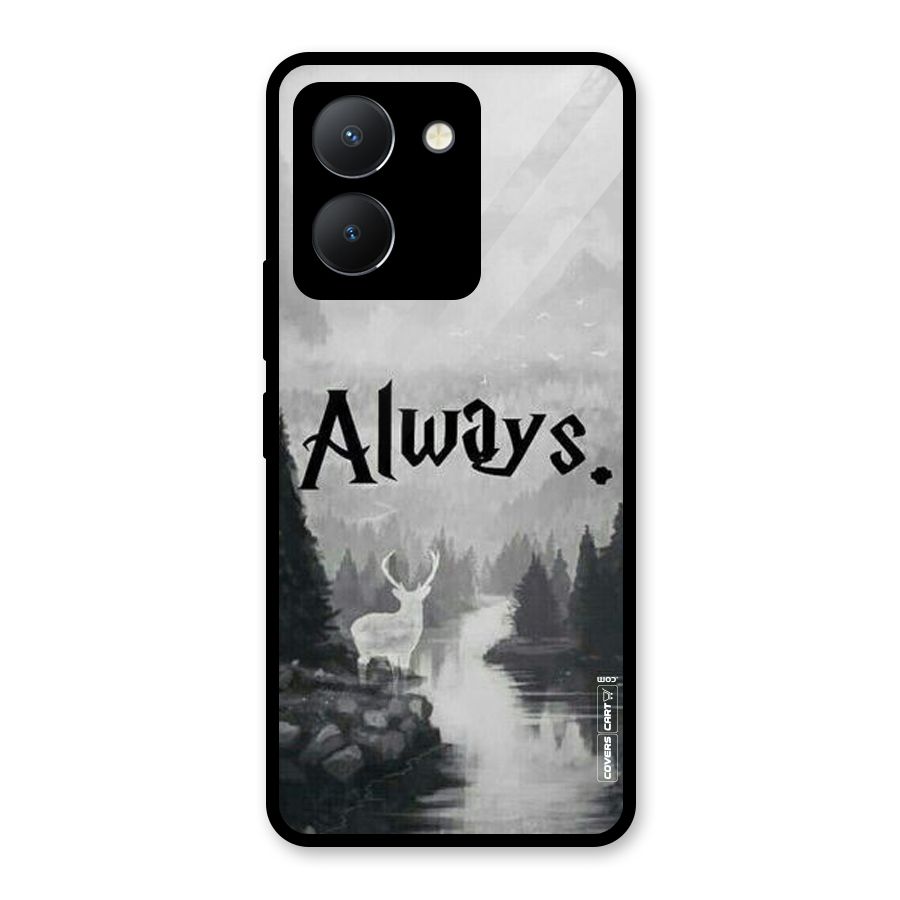 Invisible Deer Glass Back Case for Vivo Y36