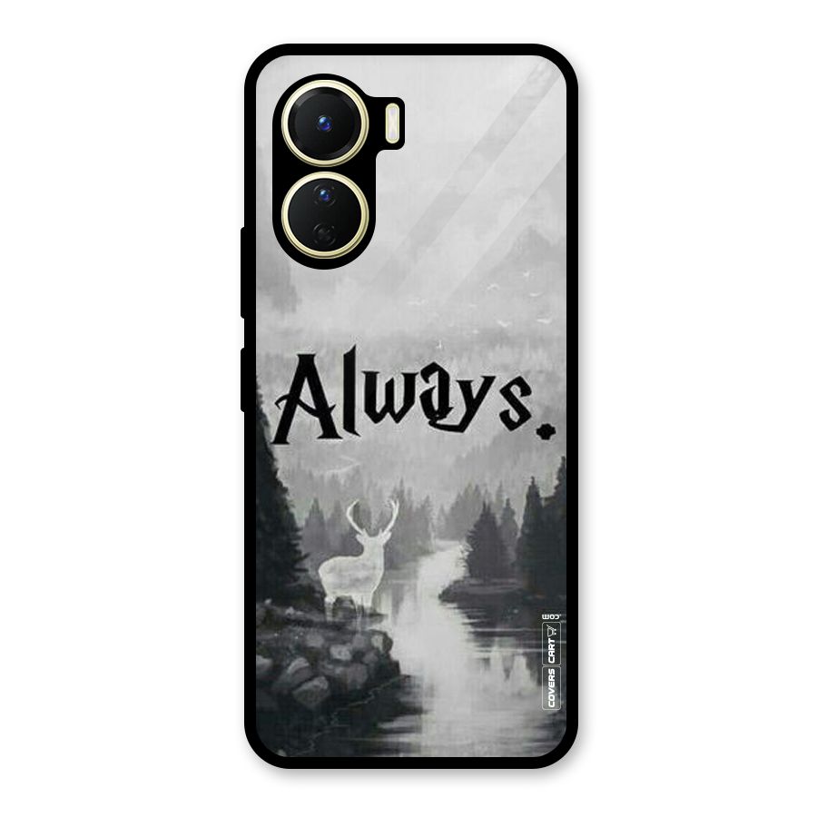 Invisible Deer Glass Back Case for Vivo Y56