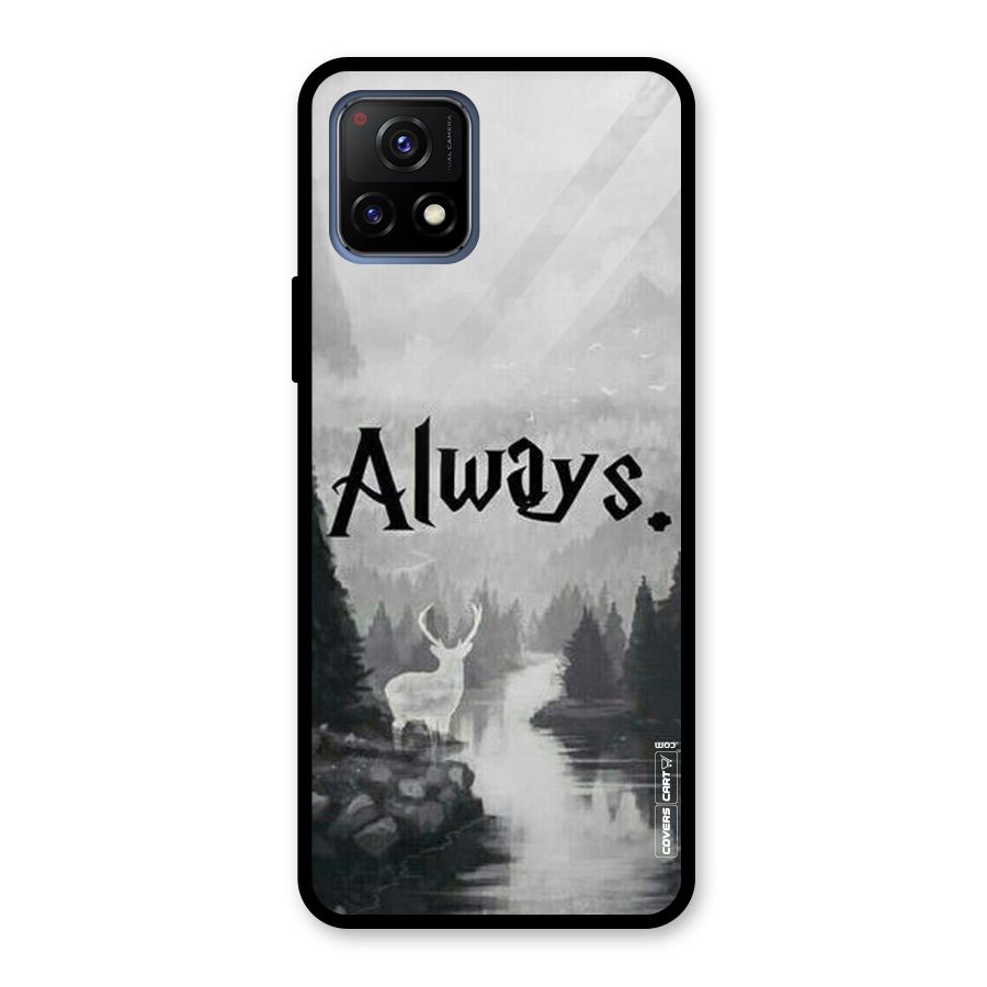 Invisible Deer Glass Back Case for Vivo Y72 5G