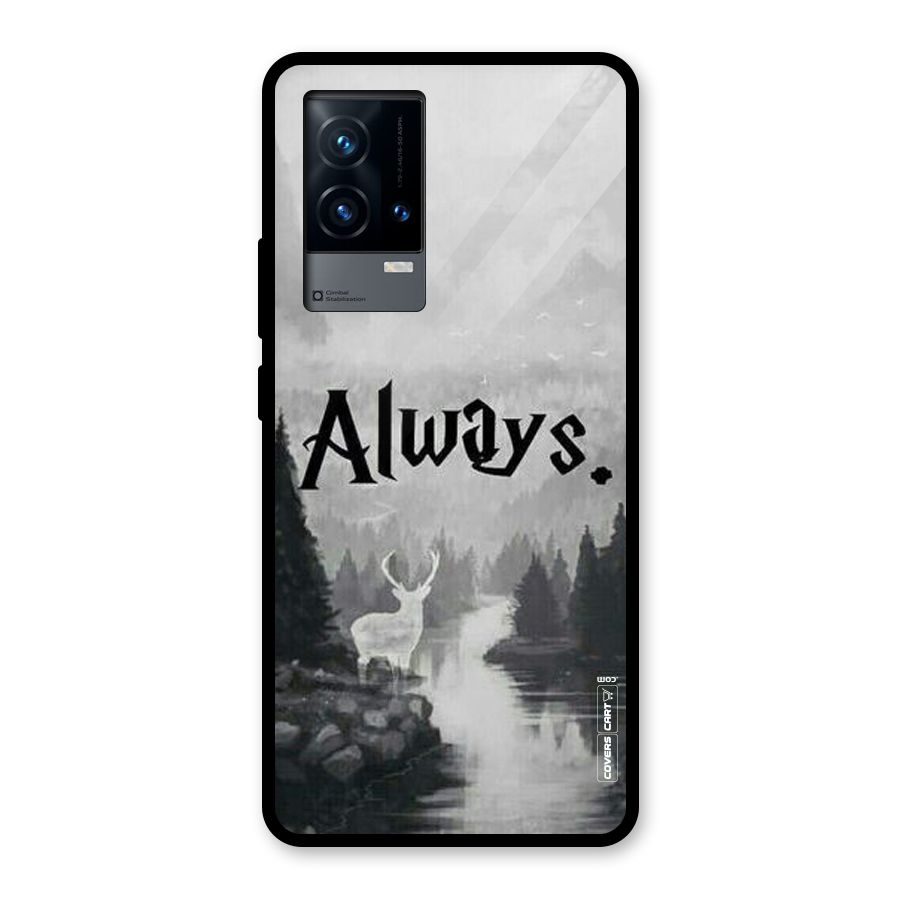 Invisible Deer Glass Back Case for iQOO 9 5G