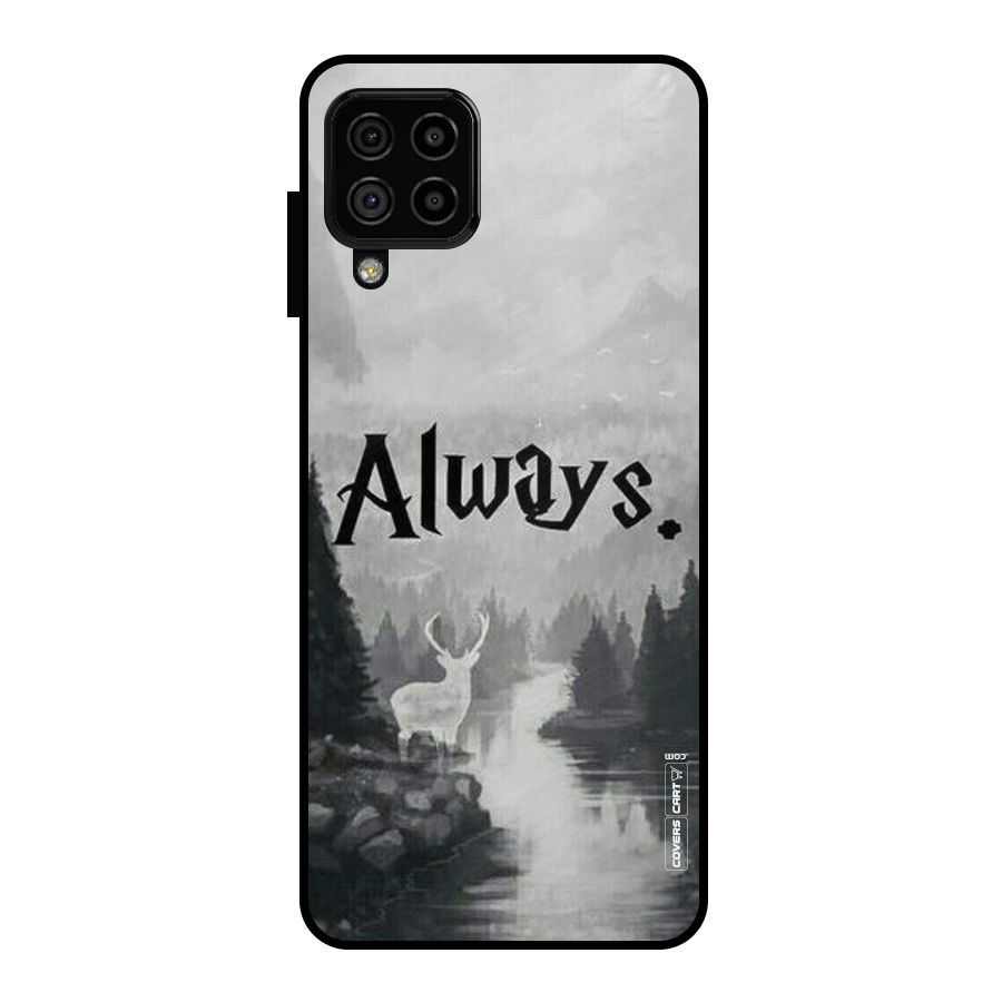 Invisible Deer Metal Back Case for Galaxy A22 4G