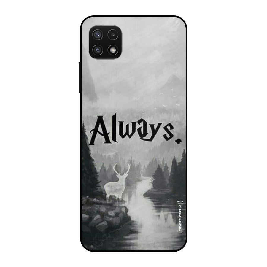 Invisible Deer Metal Back Case for Galaxy A22 5G