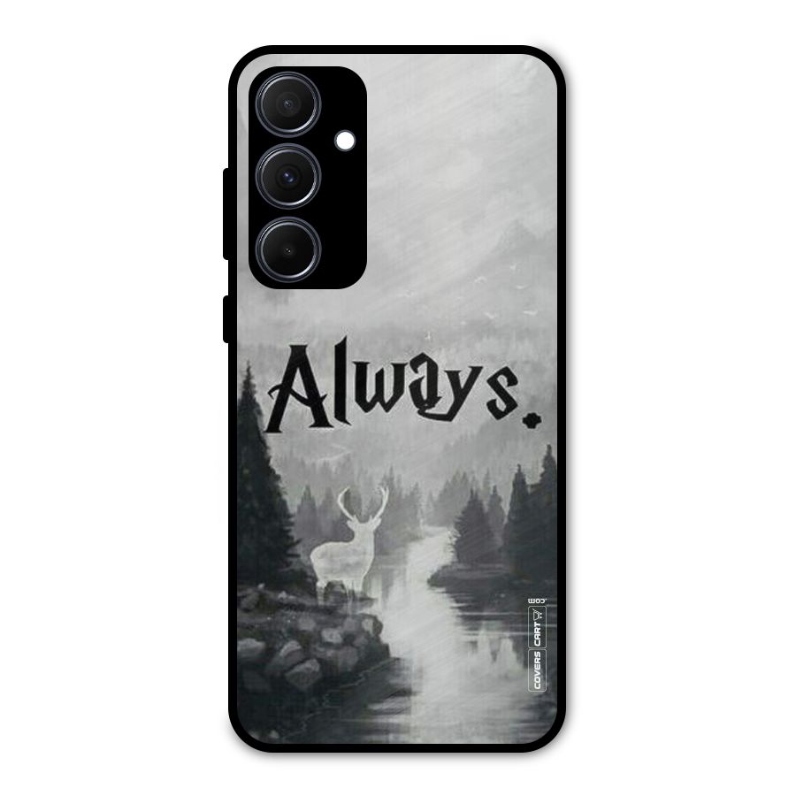 Invisible Deer Metal Back Case for Galaxy A35