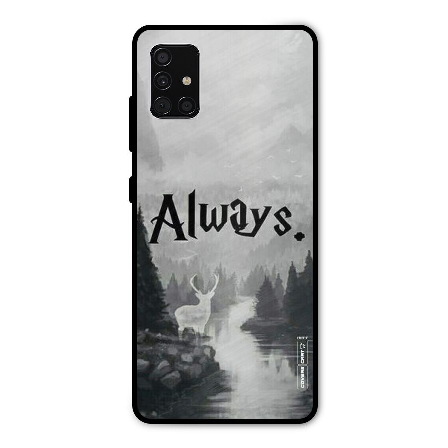 Invisible Deer Metal Back Case for Galaxy A51