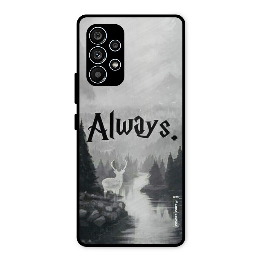 Invisible Deer Metal Back Case for Galaxy A53 5G